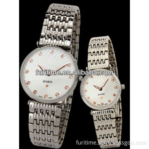 fashion quartz watches japan movt custom classic coupls watches